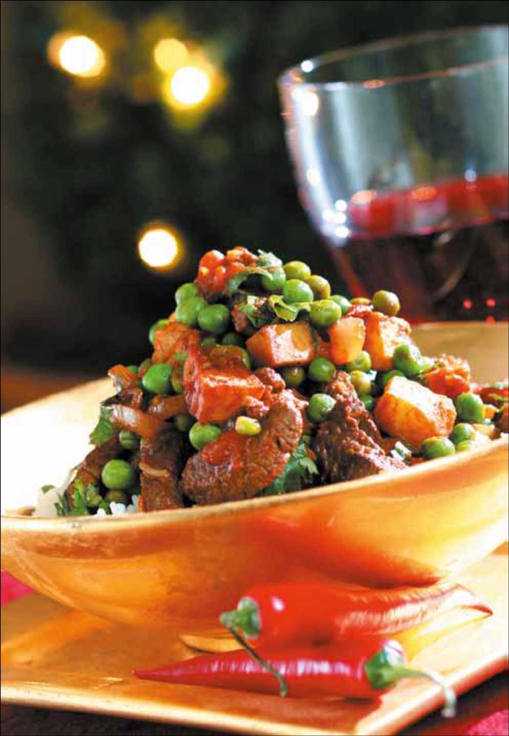 Aromatic Pea and Kerala Beef Fry Recipe Idea