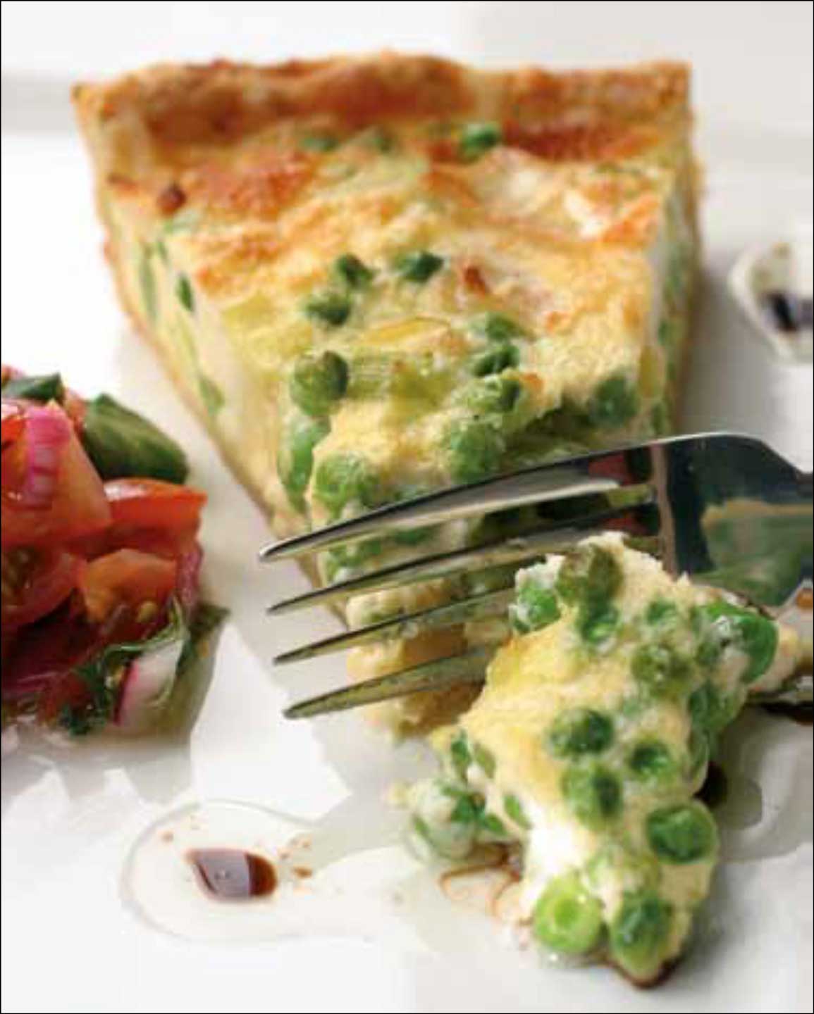 Pea, Leek and Goat's Cheese Tart Recipe