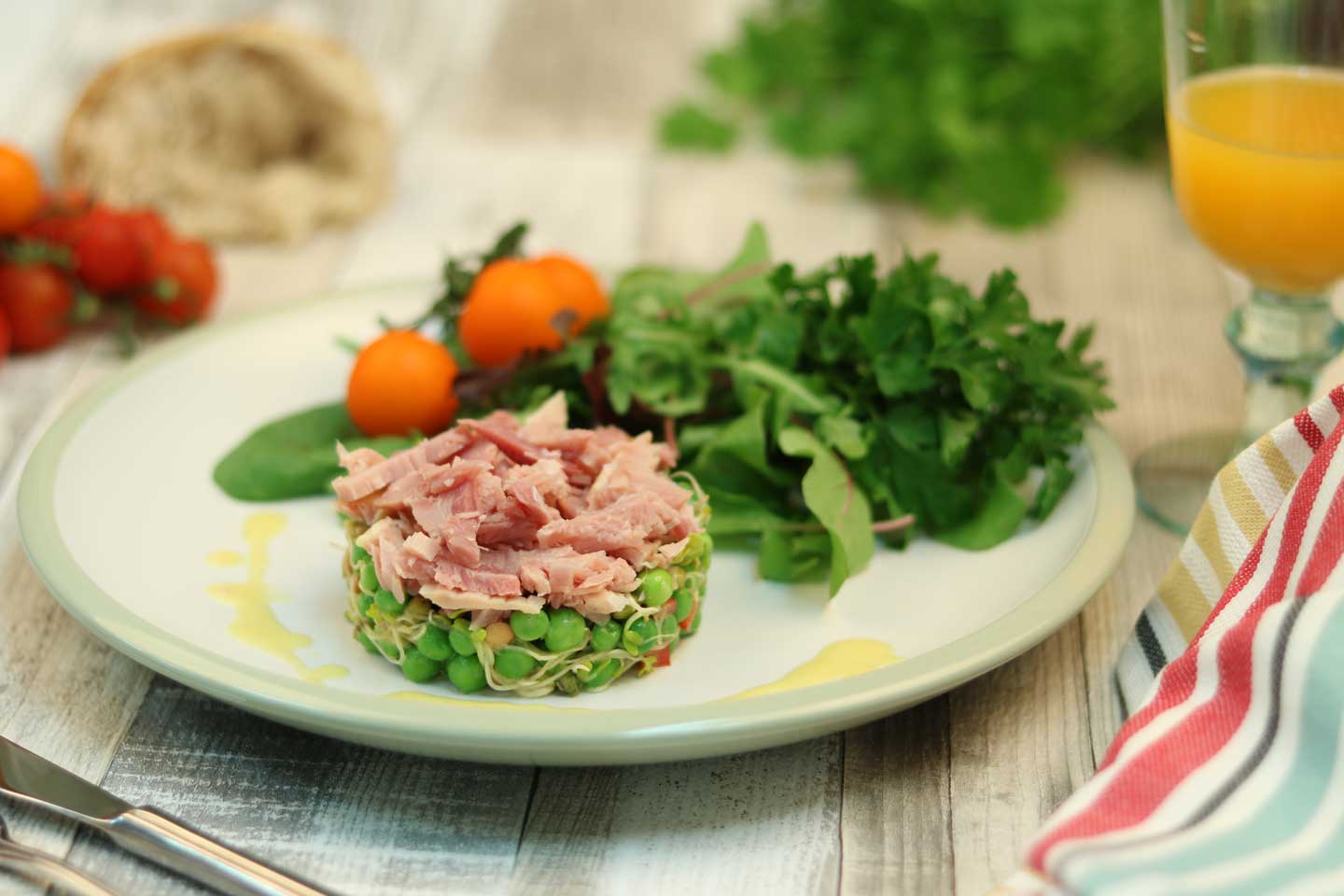 Pea and Ham Hock Salad Recipe With Tomatoes&nbsp;