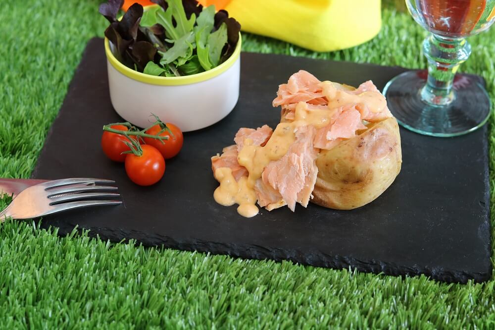 Salmon & Sweet Chilli Jacket Potato Recipe