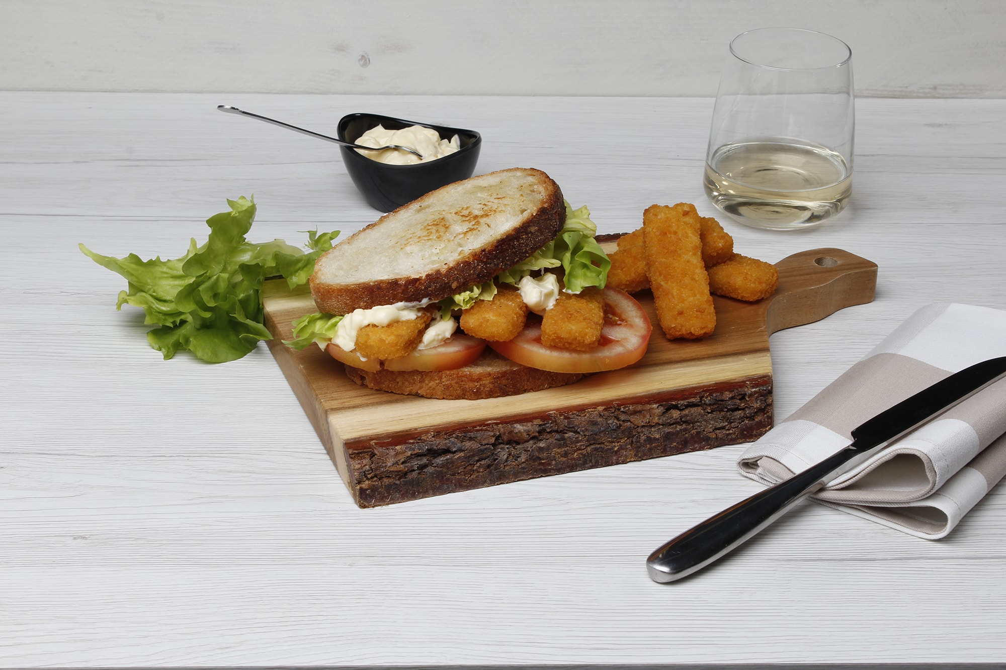 Italian Fish Finger Sandwich